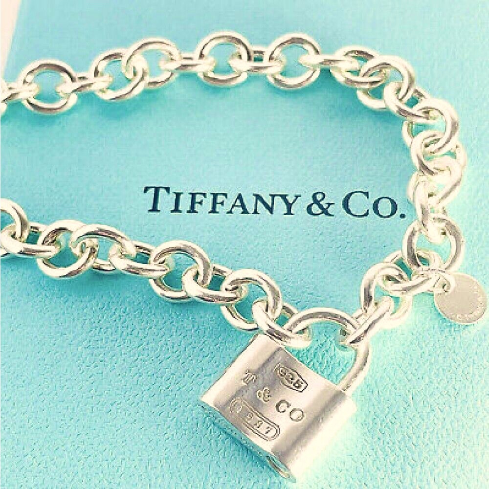 1837 padlock link bracelet